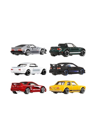 Hot Wheels Japon Temalı Çoklu Arabalar Çok Renkli
