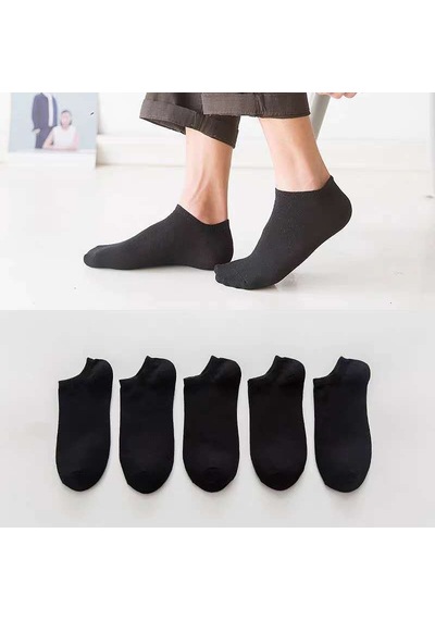 Bgk Unisex Yazlık Patik Çorap 'li Extra Rahat Siyah Siyah