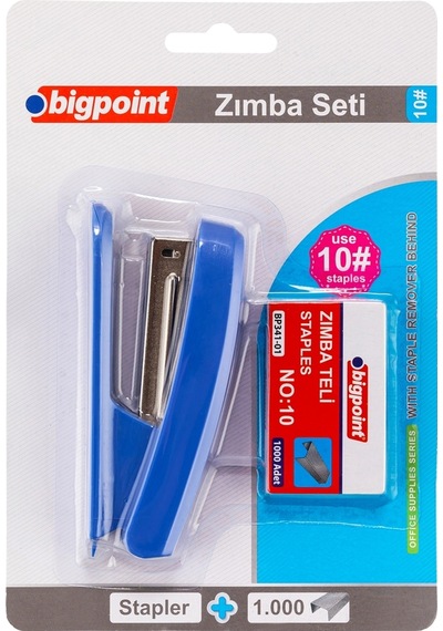 Bigpoint Zımba Makinesi Seti No:10 Mavi