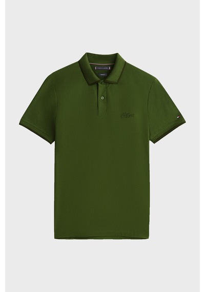 Tommy Hilfiger Erkek Polo Yaka T Shirt Mw0mw41607 L01 Yeşil Yeşil