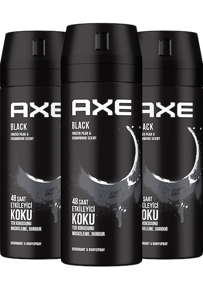 Axe Black Erkek Sprey Deodorant 3 x 150 ML