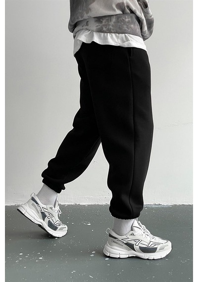Prtnc Protonic Unisex Dont Hurt Me Baskılı Şardonlu Siyah Eşofman Altı Dontsiyah
