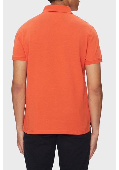 Tommy Hilfiger Erkek Polo Yaka T Shirt Mw0mw17770 Scx Orange Orange