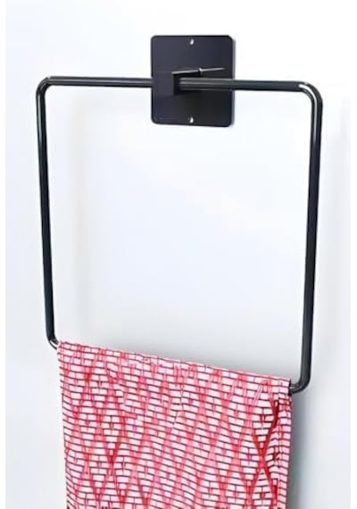 Metal Kare Havluluk, Banyo Havluluk,paslanmaz Yapışkanlı Askı Standı, Banyo Askısı, Mutfak Askısı, Havlu Tutucu, 16 16 Cm Diğer