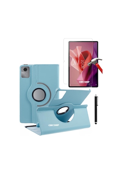 Lenovo Tab M11 /tab K11 11inç Uyumlu Modeliyle 360 Dönerli Tablet Kılıfı 3lü Set Arka Kapak