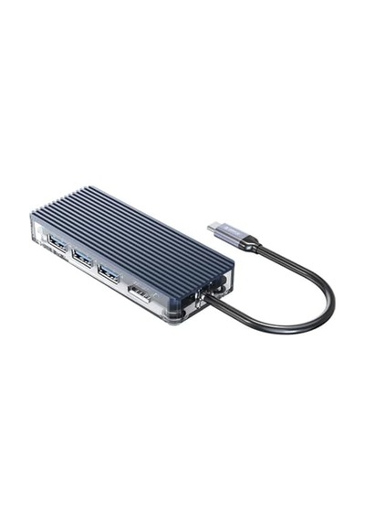Ayrex 6 Portlu Usb 3.0 Hdmı 4k 30hz Tf/sd Kart Okuyucu Çoklayıcı Hub Gri