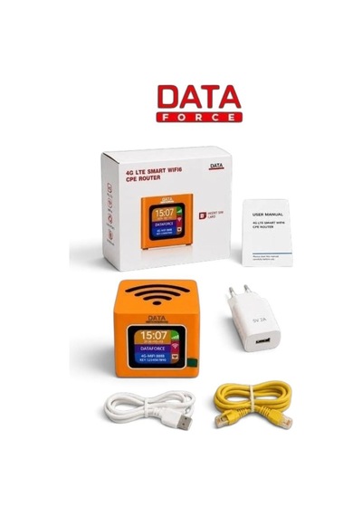 Data Force Cpe-051 4g Lte Sim Kartlı Wifi 6 Taşınabilir Şarjlı Modem 1port
