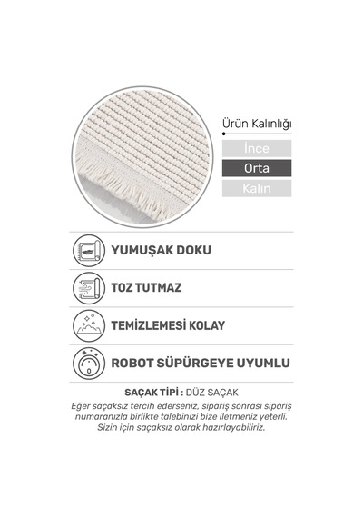 Ecolle Modern Halı Dayanıklı, Yumuşak Dokulu, Dokuma Taban, Tozumaz Krem