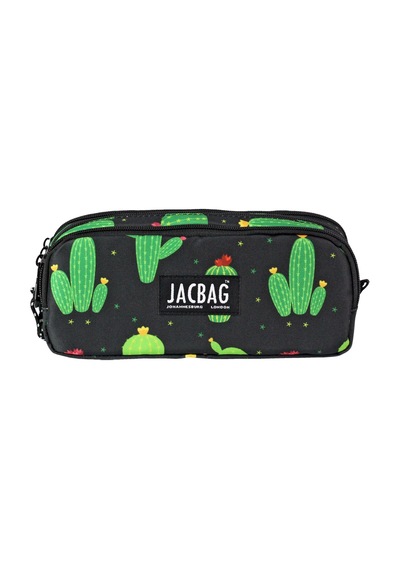 Jacbag Trıple Pouch-üç Bölmeli Kalem Kutusu Triple Pouch-kaktüs renkli