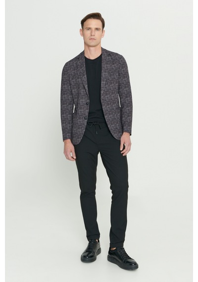 Ac&Co / Altınyıldız Classics Erkek Bordo Slim Fit Dar Kesim Mono Yaka Kazayağı Desenli Ceket Bordo Ac&Co / Altınyıldız Classics Erkek Bordo Slim Fit Dar Kesim Mono Yaka Kazayağı Desenli Ceket Bordo