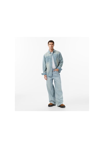 Karl Kani Og Western Denim Erkek Mavi Ceket Km253-007-1 Mavi