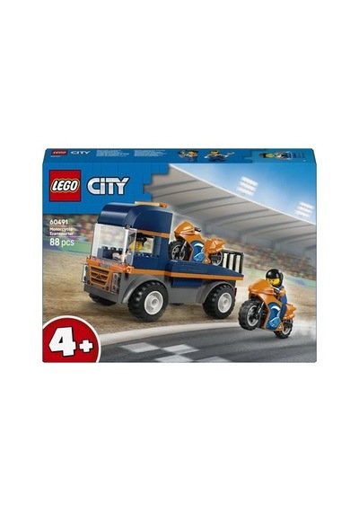 Lego 4 Yaş Ve Üzeri Çocuklar İçin Motosiklet Taşıyıcı Set - 2 Minifigür İçeren