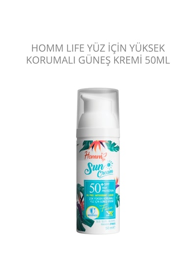 Homm Life Yüz İçin Yüksek Korumalı Güneş Kremi