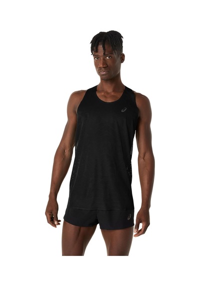Asics Metarun Sınglet Erkek Siyah Beyaz Atlet 2011d287-001 Siyah - Beyaz
