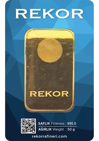 Rekor 50 Gr Külçe Altın