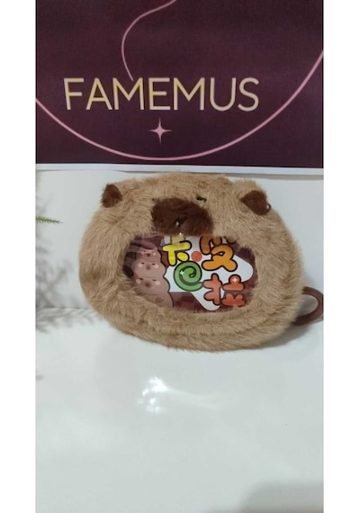 Lüsk Kaliteli Caypara Peluş Cüzdan Anahtarlık 12 Cm