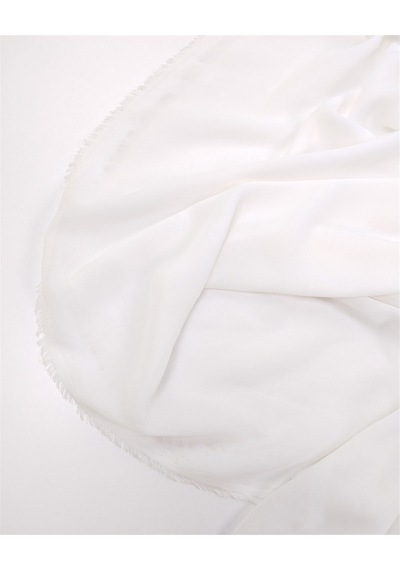 Kırık Beyaz Krep Şifon Kumaş Elbiselik & Bluzluk 140x350cm-12836