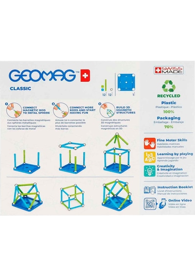 Geomag Classic Seri Zeka Oyunu Manyetik Bloklar 25 Parça