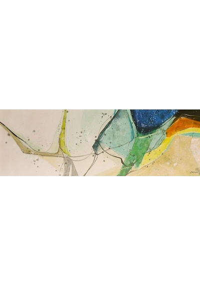 Yatak Arkası El Yapımı Yağlı Boya Tablo 166x64cm