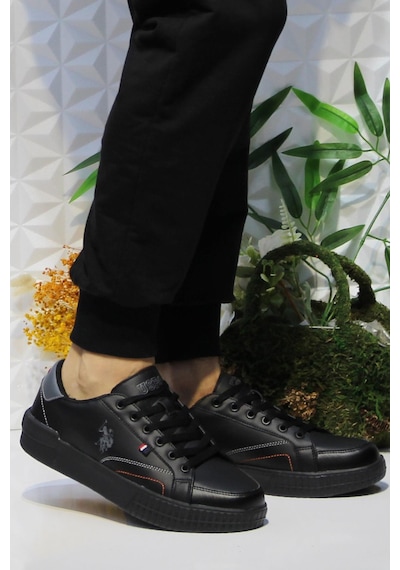 U.s. Polo Assn. Mayk Siyah Sneaker Erkek Ayakkabı 001