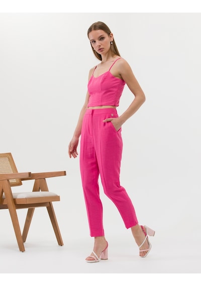 Pierre Cardin Kadın Fuşya Kısa Kollu Bluz 50269351-vr023 Fuşya