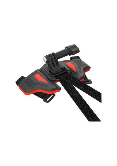 Telesin Aksiyon Kamera Kask Çene Montajı, Motorcycle Helmet Bracket Orange / Gopro / Osmoactio Uyumlu