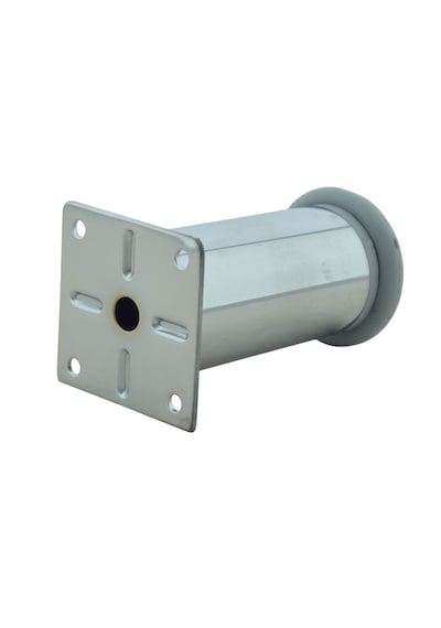 Ludıa Metal Ayarlanabilir 4 Adet Mobilya Ayağı Metal Tablalı 10cm Gri