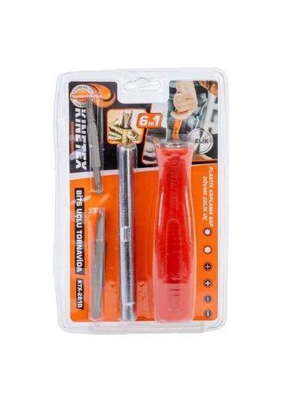 Tr Knıtex Ktx-2810 6'sı 1 Arada Çıkar Tak Tornavida Seti