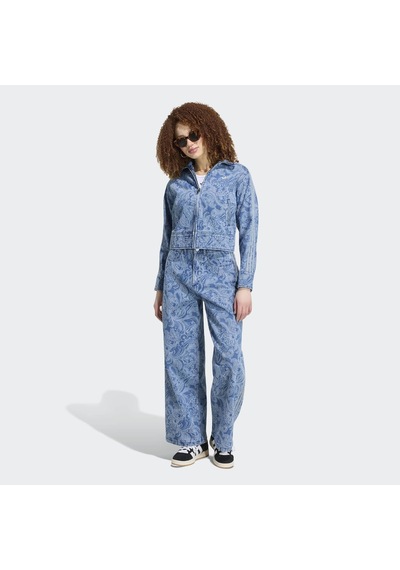 Adidas Liberty London Firebird Kadın Mavi Jean Ceket Kr6674