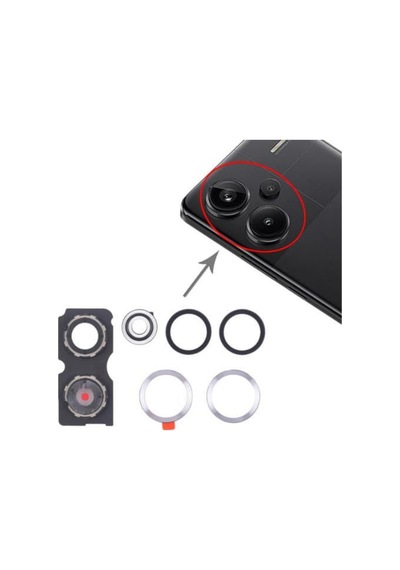 Xiaomi Redmi Note 13 Pro+ Plus Kamera Lensi Cam Çerçeveli Full 23090ra98c, 23090ra98g