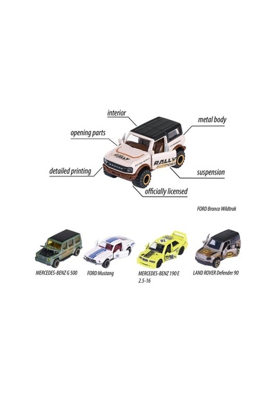 Castheads Serisi 5'li Model Arabalar 8504105002 Çok Renkli