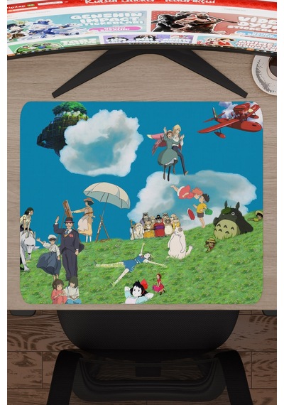 Miyazaki Anime V2 - 48x40 Xl Gaming Kauçuk Kaymaz Taban Mouse Pad Fare Altlığı