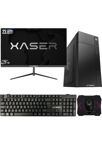 Xaser XSR564 i5-12400F 16 GB 512 GB M.2 NVMe SSD 2 GB GT610 23.8" Dos Masaüstü Bilgisayar