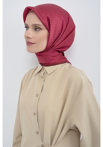 Armine Saf İpek Sura Eşarp-2026 İlkbahar-yaz- 952800d Kırmızı-pembe