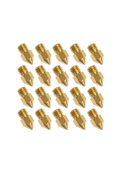 20 Adet Mk8 Nozzle 0.4Mm Ender 3 V2 5 Plus Bluer Uyumlu