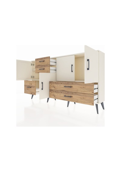 Arges Konsol 4 Raflı 5 Çekmeceli 4 Kapaklı 176x30x99 Aytaşı-aytaşı/çam Aytası/atlas Çam - Aytası Arges Konsol 4 Raflı 5 Çekmeceli 4 Kapaklı 176x30x99 Aytaşı-aytaşı/çam Aytası/atlas Çam - Aytası