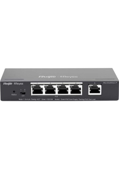 Ruijie Reyee Rg Es205Gc P 5Port Gıgabıt Swıtch 4Port Poe