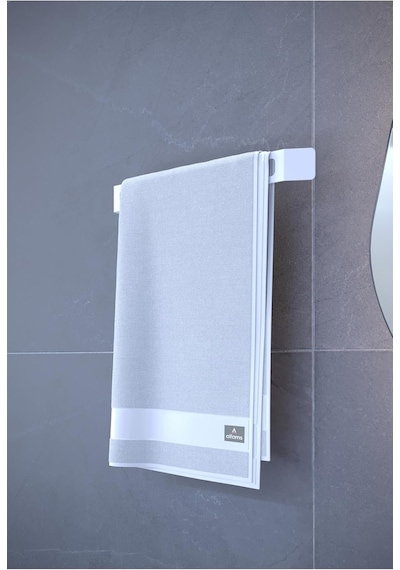 Metal Havluluk Beyaz Minimal & Dayanıklı Duvar Tipi Askı Modern Banyo Kağıt Havlu Tutac