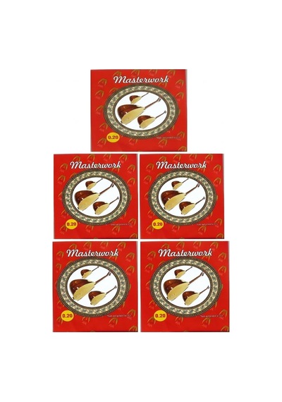 Masterwork 0,20 Çelik Uzun Sap Bağlama Teli 5 Takım Dayanıklı Ve Parlak Tonlu Saz Telleri