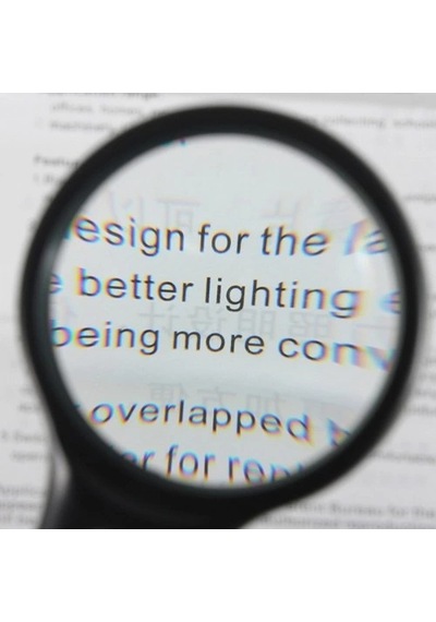 3 Led Işıklı 3x75 Mm 45x22 Mm El Büyüteç