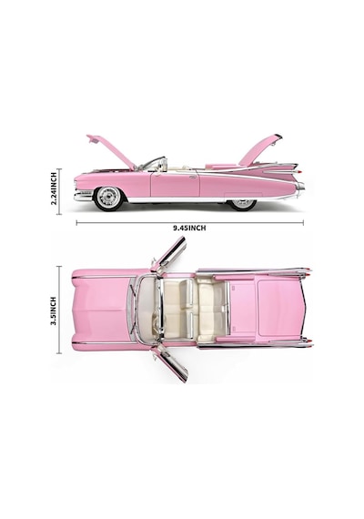 Hobiez World 1:24 Lisanslı Cadillac Eldorado  Kapıları ve Kaputu Açılabilir Model Araba
