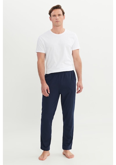 AC&Co / Altınyıldız Classics Erkek Lacı Pamuklu Standart Fit Normal Kesim Beli Lastikli Cepli Pijama Altı Lacı Lacivert AC&Co / Altınyıldız Classics Erkek Lacı Pamuklu Standart Fit Normal Kesim Beli Lastikli Cepli Pijama Altı Lacı Lacivert