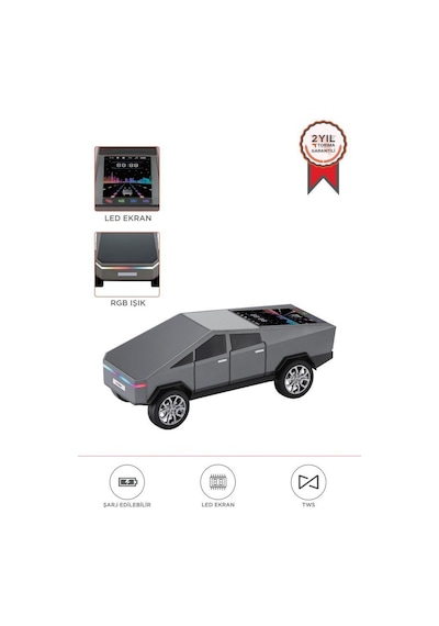 Torima D68 Cybertruck Araba Tasarımlı Bluetooth Hoparlör
