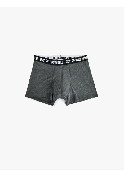 Koton 3'lü Boxer Seti Slogan Baskılı Çok Renkli Pamuklu Antrasit Melange 5wlm90047mk Antrasit Melanj Koton 3'lü Boxer Seti Slogan Baskılı Çok Renkli Pamuklu Antrasit Melange 5wlm90047mk Antrasit Melanj