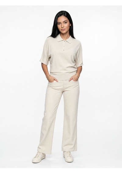 LOFT Relax Fit Kadın Bluz K.kol Ekru