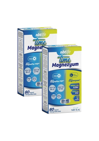 Nbt Life Time Magnezyum 2 x 60 Kapsül
