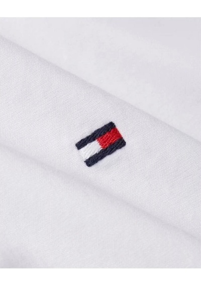 Tommy Hilfiger Erkek Flex Poplin Normal Kesim Gömlek Beyaz Beyaz