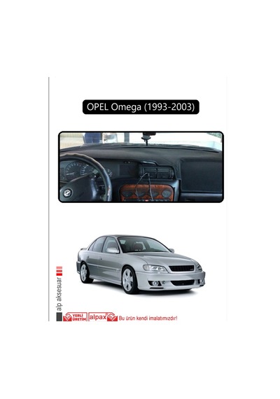 Opel Omega 1993-2003 Torpido Koruma Halısı Siyah Kenar