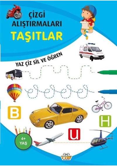 Taşıtlar - Çizgi Alıştırmaları 4+ - Emine Ulusoy