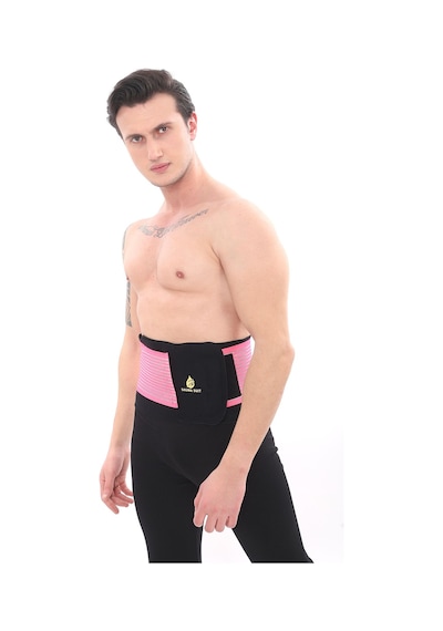 Sh Mağazacılık Unisex Termal Terleten  Pembe  Bel Korse Kemer Pembe